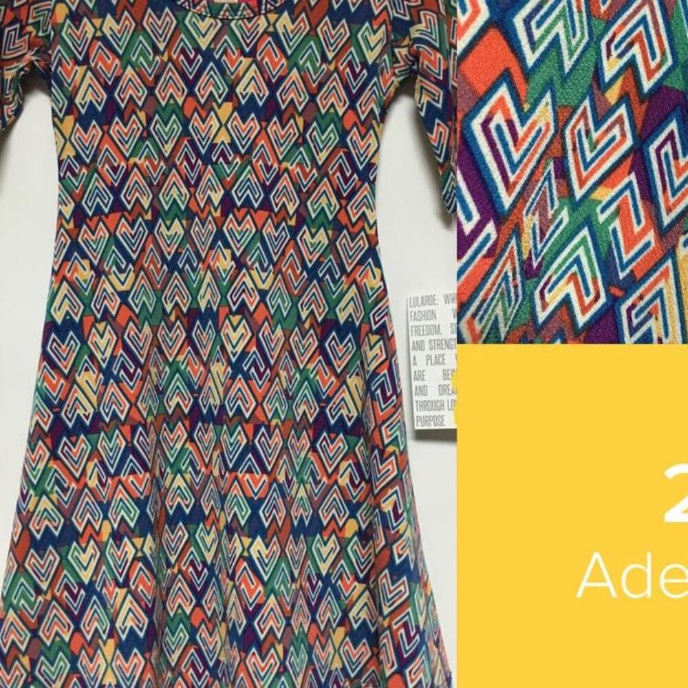 LuLaRoe Adeline Dress Girl's Size 2 - NWT